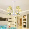 Lampes suspendues Design nordique lustres salon décoration oiseau lampe plafond Led Lustre Enfant chambre lampe à main enfants Lustre