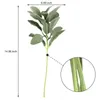 Decorative Flowers 14Pcs Artificial Flocked Greenery Leaves Short Stems Faux Lambs Ear Urn Filler Plants For Home Wedding