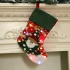 Men's Socks Large Christmas Bag Students Gift With Light-up Lights Pattern Kawaii