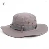 Cykelmattor m￤n kvinnor djungel hatt vandring camping fiske m￶ssa sol milit￤r boonie m￤ns hink hattar