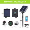 Słoneczny sznur Solar Fairy LED Wodoodporny na zewnątrz 22m 200LD 8 Tryb Garland Tree Lampa świąteczna impreza do dekoracji ogrodu do 40 godzin