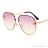 Sunglasses Bee Pilot Vintage Glasses Shades For Women Men Metal Frame Fashion Designer 2022 High Quality299E