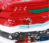 靴下クリスマスソックス女性エルクスノーフラーク雪だるまベルグリーンスティックブルーバードドットメスコットン春秋ホリデーミドルチューブアダルト漫画