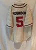 # 5 Jackie Robinson Monarchs Negro League Jersey 100% cousu maillots de baseball personnalisés n'importe quel nom n'importe quel numéro S-XXXL