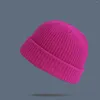 Ball Caps Fashion Hat Warm Unisex Solid Knitted Casual Winter Thick Color All-match Baseball Announcer Sweat