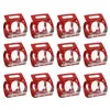 Cadeau cadeau 12pcs boîtes d'emballage de gâteau de cuisson de poche Pudding Dessert Stockage Boîte d'emballage portable Party Food