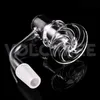 Blender Banger Full Weld Quartz Banger 20mm OD Beveled Edge Top Bucket 10mm 14mm Male 18mm Female for Smoking Dab Rig Glass Water Bong