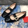 2022 neue mode Designer frauen Schuhe diamant schnalle stoff ballett schuh Elegante Damen Schuhe Damen innen flache top qualität