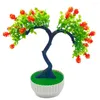 Decorative Flowers Utility With Pine Cones Weather-resistant Desktop Fake Flower Bonsai Household Supplies Artificial Plant