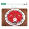 Christmas Decorations Tree Skirt Large Mat With Santa Snowman Elk Pattern For Home Decoration Festical Party Supplies