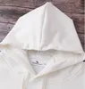 Herbst und Winter neue weiße Kapuzenpullover-Sweatshirts mit Buchstabendruck für lässige Paar-Männer und Damen, derselbe Plüsch-Kapuzenpullover