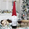 Kerst Wijnfles Cap Handgemaakte Zweedse Kabouters Fles Cap Familiefeest Tafeldecoratie Kerstcadeaus Wly9359750798