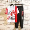 Tracksuits voor heren 11 stijlen heren sets hiphop kleding streetwear zomer outfit mannelijk t-shirt en broek twee stukken hiphop set casual plus