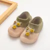 Primeros caminantes Unisex Bebé Niñas Niños Lindo Dibujos animados Antideslizante Algodón Calcetines de piso para niños pequeños Patrón de animales Zapatos para caminar para nacidos de 0 a 3 años