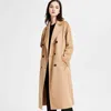 Max Designer Reversible Cashmere Coat Women Light Lapel Lace Up Wool Jacket Long Windbreakerファッションコート147