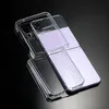 Acrylique dur clair étui transparent coques de téléphone Samsung Galaxy Z Flip 4 3 2 flip4 flip3 flip2 flip1 anti-chute potection étui pour téléphone portable