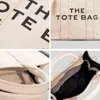 Алфавитный холст большой емкость портативная сумка для сумки простая сумка для одного плеча Canvas Bento Bag 220801