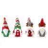 Decoração de Gnomo de Luz de Natal Barba Verde Sueco Papai Noel Tomte Boneca de Pelúcia Árvore de Natal Enfeites para Pendurar XBJK2210