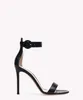 Stiletto Sandals High Heeled Dress Shoes Portofino Sandal Luxury Designer Zip Leather Fashionable Comant Heel For Womens Gianvitos Rossis Box