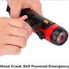 1800mAh Emergency Hand Crank Flashlight Radio Self Powered AM/FM Weather Radio f￶r utomhus￶verlevnad SOS Alarm Avveckling Power Bank Telefonladdningsfackla