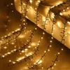 弦30m 1500枚の爆竹ストリングライトトゥインクルクラスター妖精の防水クリスマスガーランド庭のフェンセトリーの装飾