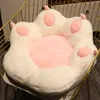 40/50cm Creative Creative Cat Paw Plawed Pluxus Cushion Piso Butt Pad Pachado de travesseiro macio de travesseiro Brinquedos de luxuos