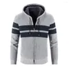 Herentruien gebreide jas comfortabele trui jas casual koud resistent trendy capuchonzakken warme mannen vestiging