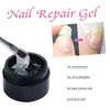 Gel de uñas 1 pieza Puntas de extensión Acrílico transparente Remoje de reparación de grietas rotas Fibra de vidrio UV Arte Accesorios de manicura