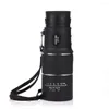 Telescópio 16x52 Foco duplo zoom lente óptica dia Visão noturna Viagem Monocular HD óptica com suporte para celular