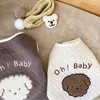 Ropa para perros Abrigo de algodón cálido de Yorkshire Chaqueta pequeña de otoño e invierno Ropa de dibujos animados Chaleco de peluche Camisa abierta para mascotas