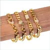 Charm Armbänder Gold Farbe Punk Runde Hick Herz Kette Choker Armband Kragen Aussage Armbänder Für Frauen Männer Party Schmuck Drop d Dhvpp