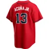 1 Ozzie Albies 13 Ronald Acuna Jr. Baseball Jersey Matt Olson Orlando Arcia Braves Sean Murphy Austin Riley Atlanta Dale Murphy Max Fried Spencer Strider Chipper Jones