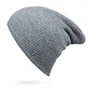 Casquettes de cyclisme Bonnets de mode pour hommes solide laine épaissie casquette en tricot chapeau chaud homme bonnet hiver chapeaux décontracté Hip Hop unisexe crâne