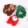 Baby Hairbands Christmas Headdress Simple Lovely Cartoon Flannel Large Intestine Hair Circle Santa Claus Elk Tree Ornaments Tie Head Rope Children Accessories