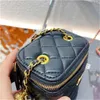 2024 Designer Mini Cosmetics Bags Luxury Women Fashion Cross Body Bag Crossbody Make Up Makeup Påsar Högkvalitativa läderklassiska plånböcker