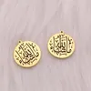 Pendant Necklaces Mashallah God Willing Stainless Steel Muslim Charm 2 Pcs /lot