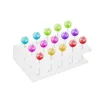 Bakeware Tools DIY Clear 21 Holes Rectangular Cake Party Holder Displays Stands Lollipop Candy Wedding