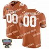 Maglie da calcio Maglia da calcio Texas Longhorns NCAA College Vince Young Earl Campbell Bijan Whittington Hudson Card Casey Thompson Keilan Robinson Sam