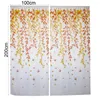 Vorhang 2 Teile/satz Durchscheinende Zweige Drucken Mehrfarbige Fenster Dekor Blätter Muster Sheer Für Home Supplies