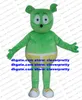 Green Gummy Bear Gummibar Mascot Costume Adult Cartoon Character Outfit Suit Commercial Promotion Routine Press Briefing No.4600