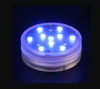 5050 SMD 10 LED Submersible Night Lights Candle Lamp Remote Control Multicolor Floral Vase Base Waterproof Light Wedding Birthday Party Decoration