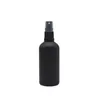 Empty Packing Frosted Black Glass Bottle Cosmetic Spary Lotion Press Pump With Clear Cover Refillable Packaging Container 10ml 15ml 20ml 30ml 50ml 100ml