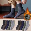 Chaussettes pour hommes paires épaissir laine hommes serviette garder au chaud hiver coton cadeau de noël chaussettes pour homme Calcetines thermiques