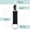 Keychains polyester reishoed clips elastische riem keeper voor bagage sjaals outdoor activiteiten reisbenodigdheden