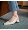 Sandales Baotou à talons épais femmes 2022 chaussures hautes talon moyen gros pieds larges grande taille 40 polyvalent 41 carré H