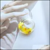 Band Rings Transparent Acrylic Dried Flowers Resin Big Ring For Women Exaggeration Beautif Rose Flower Plant Rings Jewelry Gift Drop Dhfuh