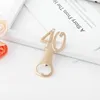 50PCS Birthday Party Giveaways 40th Design Gold Wine Bottle Opener Wedding Gift Digital 40 Beer Openers in Gift Box