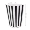 Emballage cadeau 24 Pcs Snack Box Conteneur Noir Blanc Popcorn Sacs Européen Américain Rayé Bols