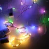 Strings Fairy Lights med 3 -hastighetslägen Batteridriven LED -sträng Silvertråd Jul vattentät Mini Firefly