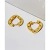 Hoop oorbellen Korea Fashion for Women 2022 Heart Hoops sieraden Vrouw kleine oorring goud vergulde gevulde bijouterie vrouwelijke piercing